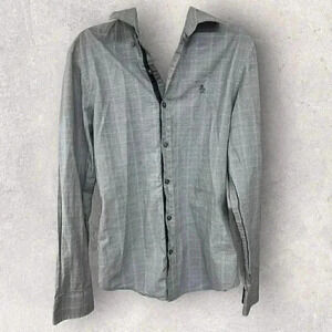 Penguin by Munsing Wear long sleeve button up Men’s shirt gray size Small